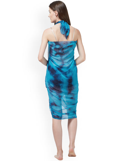 Turquoise Blue Dyed Sarong (4386910339130)