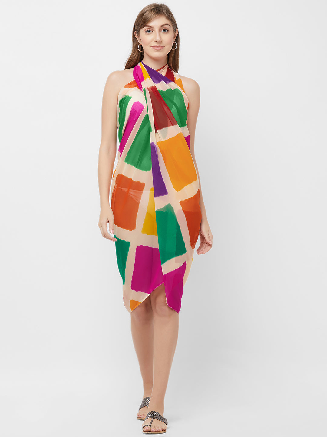 Multi-Coloured Wrap Sarong (4386914107450)