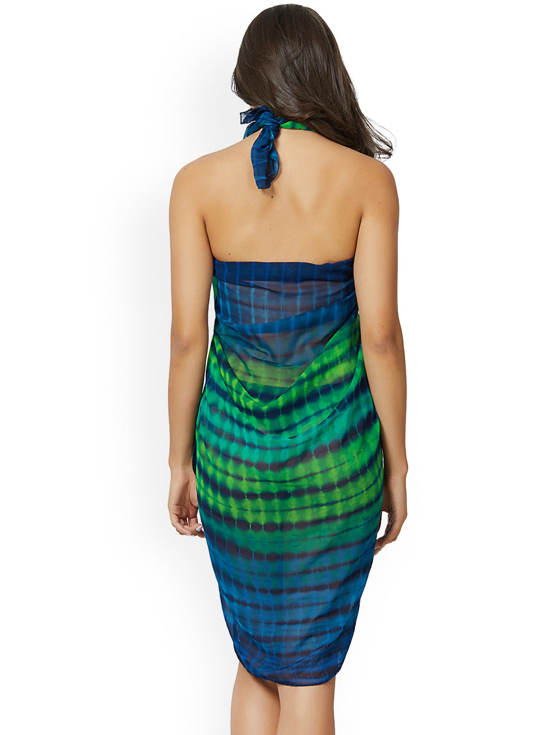 Blue & Green Dyed Sarong (4386909519930)